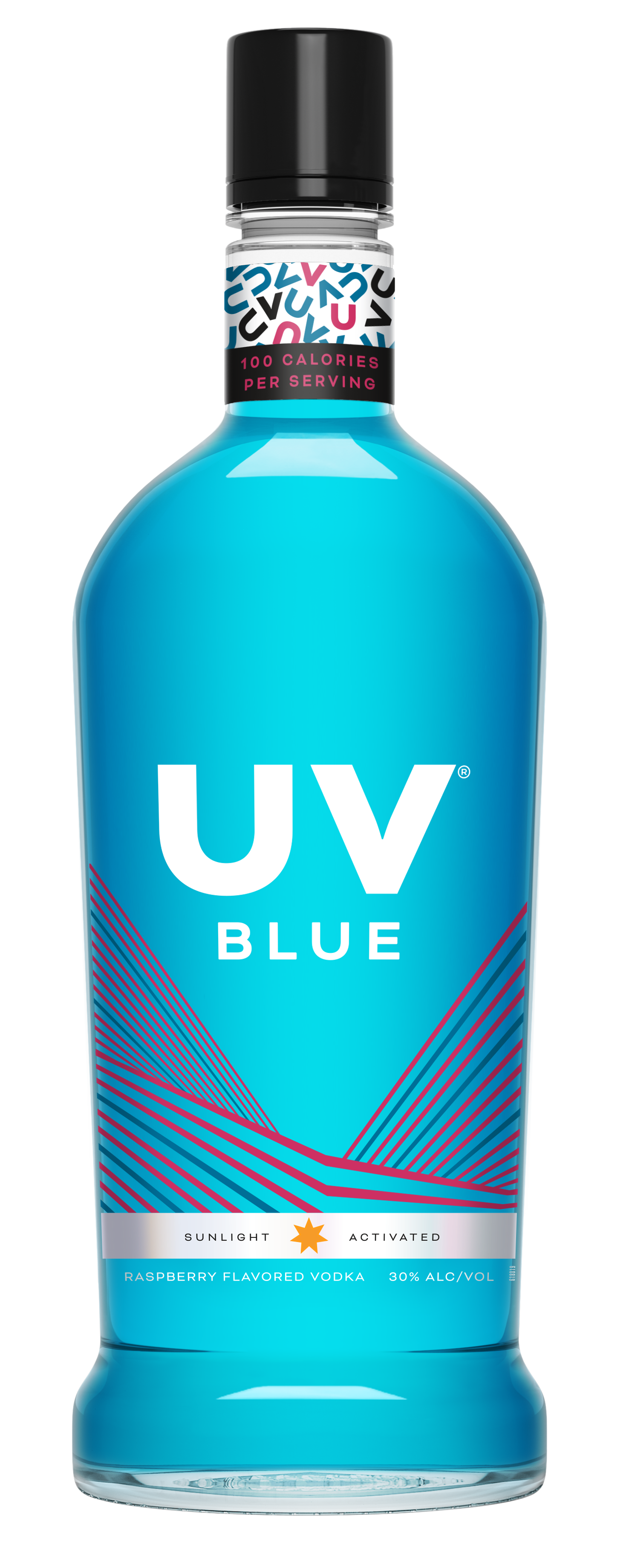 UV Blue Raspberry Flavored Vodka (Plastic)