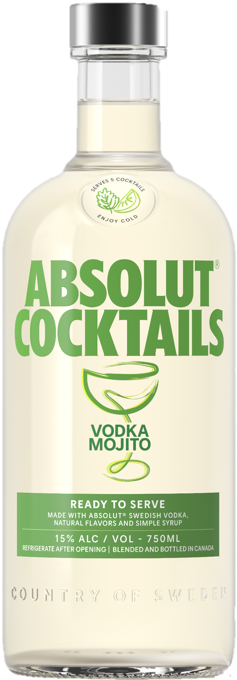 Absolut Cocktails Vodka Mojito