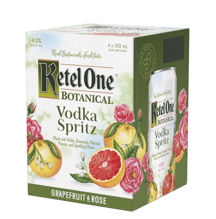 Ketel One Botanicals Grapefruit & Rose Spitz 4pk Cans